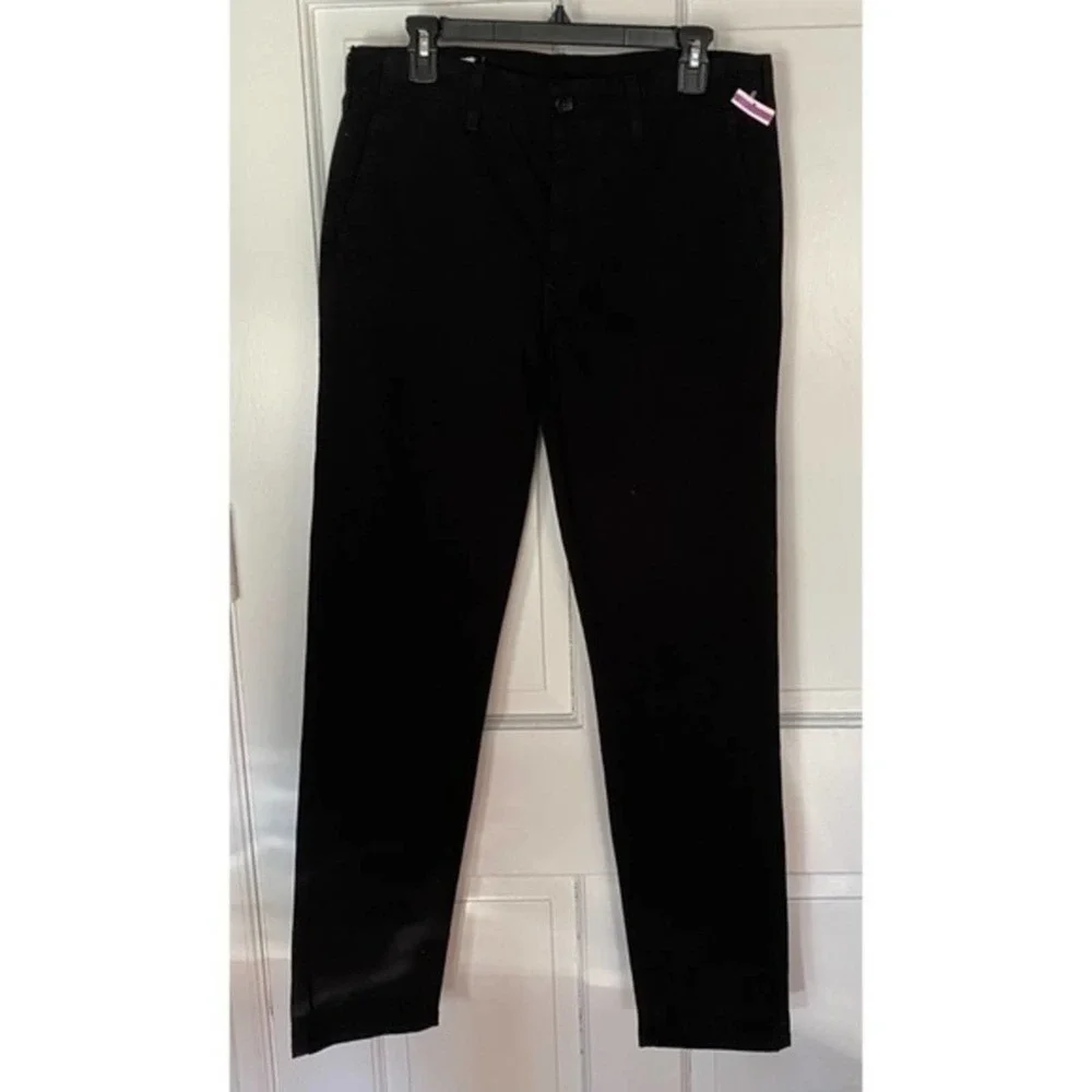 BLDWN‎ Men’s Modern Slim Solid Black Trouser Pants Size 30 NWT